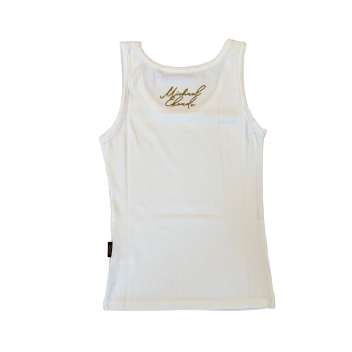 Embellished Tank Top White