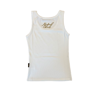 Embellished Tank Top White