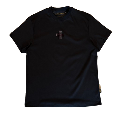 Embellished ME T-Shirt Black